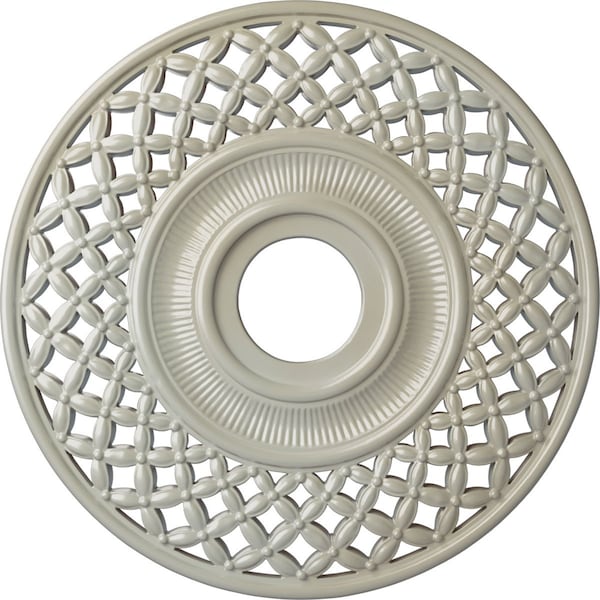 Ekena Millwork Robin Ceiling Medallion (Fits Canopies up to 6 1/4"), 22 1/4"OD x 4 3/4"ID x 1 1/4"P, Flash Blue CM22RBFBS - main